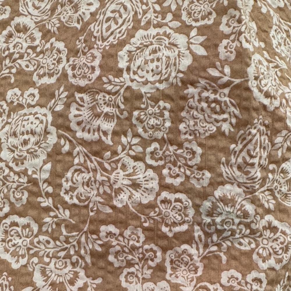 Secular Floral Tan Top - Large - Picture 4 of 5